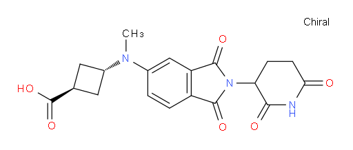 (1r,3r)-3-((2-(2,6-dioxopiperidin-3-yl)-1,3-dioxoisoindolin-5-yl)(methyl)amino)cyclobutanecarboxylic acid