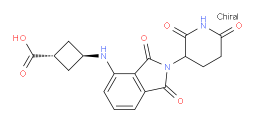 (1r,3r)-3-((2-(2,6-dioxopiperidin-3-yl)-1,3-dioxoisoindolin-4-yl)amino)cyclobutanecarboxylic acid