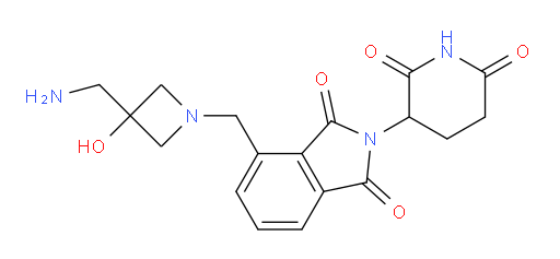 4-((3-(aminomethyl)-3-hydroxyazetidin-1-yl)methyl)-2-(2,6-dioxopiperidin-3-yl)isoindoline-1,3-dione