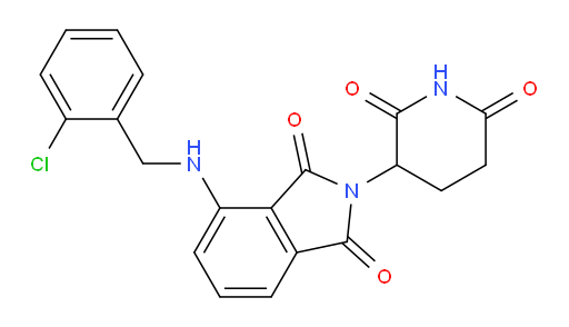 4-((2-chlorobenzyl)amino)-2-(2,6-dioxopiperidin-3-yl)isoindoline-1,3-dione