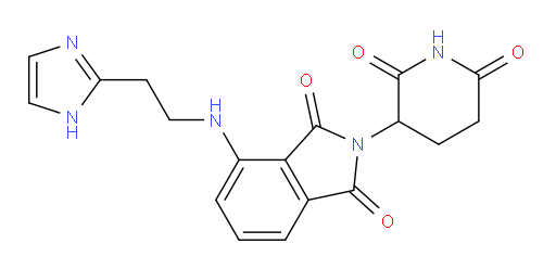 4-((2-(1H-imidazol-2-yl)ethyl)amino)-2-(2,6-dioxopiperidin-3-yl)isoindoline-1,3-dione