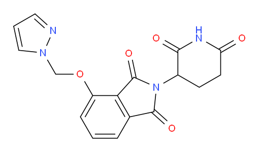 4-((1H-pyrazol-1-yl)methoxy)-2-(2,6-dioxopiperidin-3-yl)isoindoline-1,3-dione