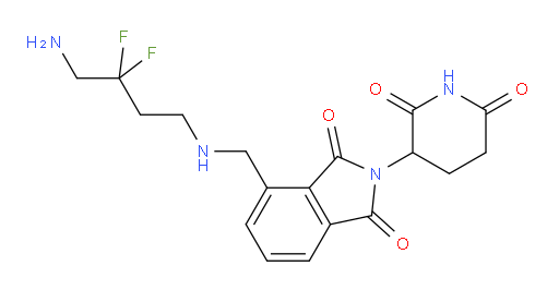 4-(((4-amino-3,3-difluorobutyl)amino)methyl)-2-(2,6-dioxopiperidin-3-yl)isoindoline-1,3-dione