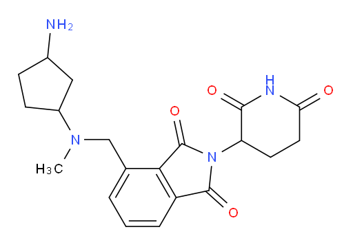 4-(((3-aminocyclopentyl)(methyl)amino)methyl)-2-(2,6-dioxopiperidin-3-yl)isoindoline-1,3-dione
