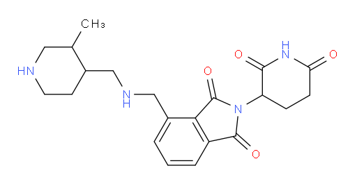 2-(2,6-dioxopiperidin-3-yl)-4-((((3-methylpiperidin-4-yl)methyl)amino)methyl)isoindoline-1,3-dione