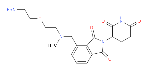 4-(((2-(2-aminoethoxy)ethyl)(methyl)amino)methyl)-2-(2,6-dioxopiperidin-3-yl)isoindoline-1,3-dione