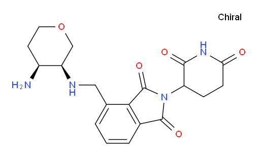 4-((((3S,4S)-4-aminotetrahydro-2H-pyran-3-yl)amino)methyl)-2-(2,6-dioxopiperidin-3-yl)isoindoline-1,3-dione