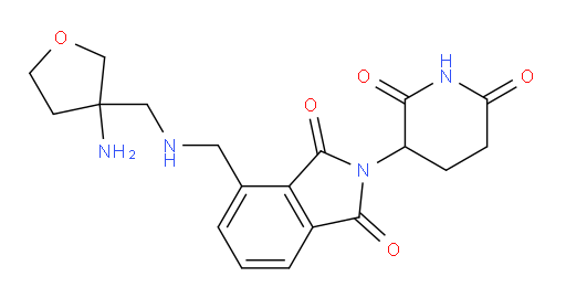 4-((((3-aminotetrahydrofuran-3-yl)methyl)amino)methyl)-2-(2,6-dioxopiperidin-3-yl)isoindoline-1,3-dione