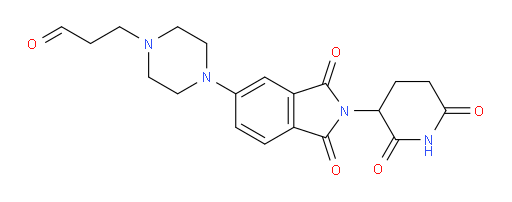 3-(4-(2-(2,6-dioxopiperidin-3-yl)-1,3-dioxoisoindolin-5-yl)piperazin-1-yl)propanal