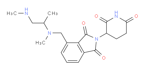 2-(2,6-dioxopiperidin-3-yl)-4-((methyl(1-(methylamino)propan-2-yl)amino)methyl)isoindoline-1,3-dione