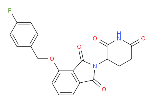 2-(2,6-dioxopiperidin-3-yl)-4-((4-fluorobenzyl)oxy)isoindoline-1,3-dione