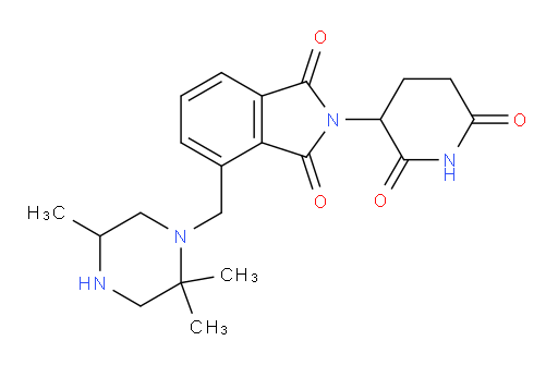2-(2,6-dioxopiperidin-3-yl)-4-((2,2,5-trimethylpiperazin-1-yl)methyl)isoindoline-1,3-dione