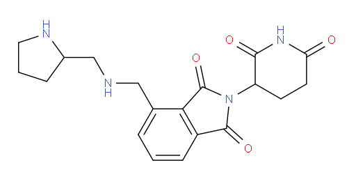 2-(2,6-dioxopiperidin-3-yl)-4-(((pyrrolidin-2-ylmethyl)amino)methyl)isoindoline-1,3-dione