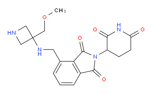 2-(2,6-dioxopiperidin-3-yl)-4-(((3-(methoxymethyl)azetidin-3-yl)amino)methyl)isoindoline-1,3-dione