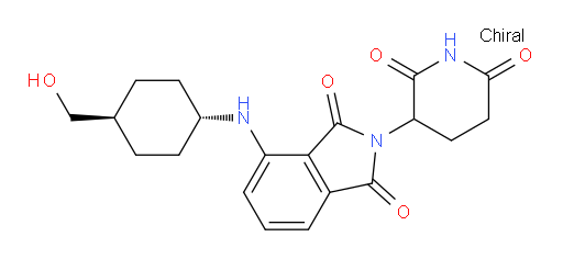 2-(2,6-dioxopiperidin-3-yl)-4-(((1r,4r)-4-(hydroxymethyl)cyclohexyl)amino)isoindoline-1,3-dione