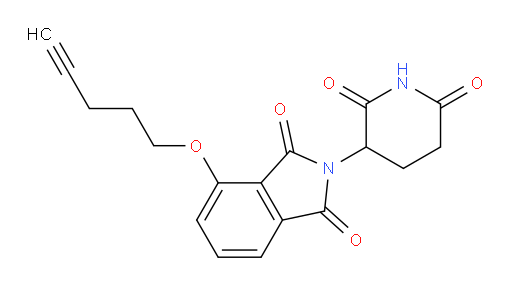2-(2,6-dioxopiperidin-3-yl)-4-(pent-4-yn-1-yloxy)isoindoline-1,3-dione