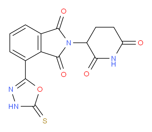 2-(2,6-dioxopiperidin-3-yl)-4-(5-thioxo-4,5-dihydro-1,3,4-oxadiazol-2-yl)isoindoline-1,3-dione