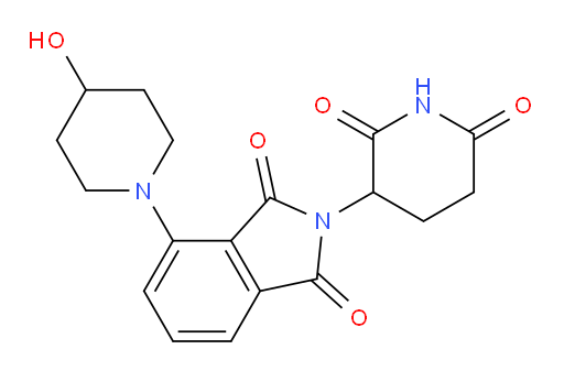 2-(2,6-dioxopiperidin-3-yl)-4-(4-hydroxypiperidin-1-yl)isoindoline-1,3-dione