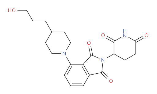 2-(2,6-dioxopiperidin-3-yl)-4-(4-(3-hydroxypropyl)piperidin-1-yl)isoindoline-1,3-dione