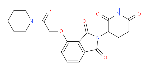 2-(2,6-dioxopiperidin-3-yl)-4-(2-oxo-2-(piperidin-1-yl)ethoxy)isoindoline-1,3-dione