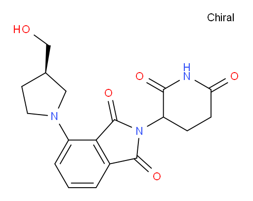 2-(2,6-dioxopiperidin-3-yl)-4-((R)-3-(hydroxymethyl)pyrrolidin-1-yl)isoindoline-1,3-dione