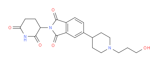 2-(2,6-dioxopiperidin-3-yl)-5-(1-(3-hydroxypropyl)piperidin-4-yl)isoindoline-1,3-dione