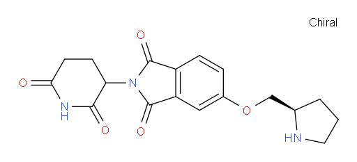 2-(2,6-dioxopiperidin-3-yl)-5-((R)-pyrrolidin-2-ylmethoxy)isoindoline-1,3-dione