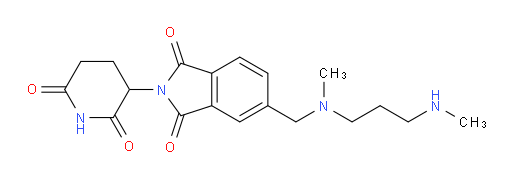 2-(2,6-dioxopiperidin-3-yl)-5-((methyl(3-(methylamino)propyl)amino)methyl)isoindoline-1,3-dione