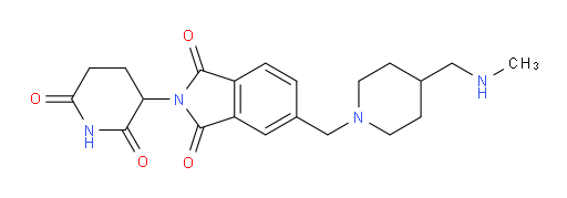 2-(2,6-dioxopiperidin-3-yl)-5-((4-((methylamino)methyl)piperidin-1-yl)methyl)isoindoline-1,3-dione