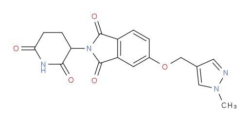2-(2,6-dioxopiperidin-3-yl)-5-((1-methyl-1H-pyrazol-4-yl)methoxy)isoindoline-1,3-dione
