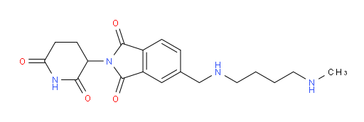 2-(2,6-dioxopiperidin-3-yl)-5-(((4-(methylamino)butyl)amino)methyl)isoindoline-1,3-dione