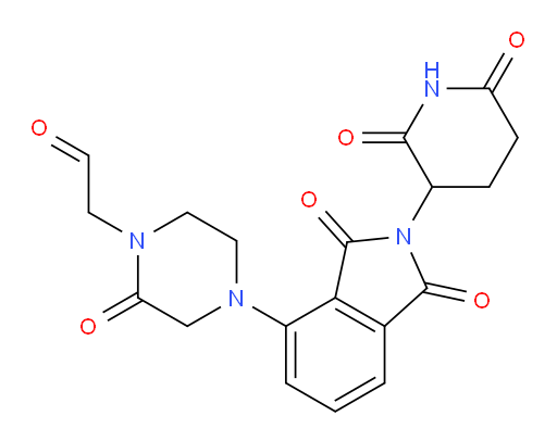 2-(4-(2-(2,6-dioxopiperidin-3-yl)-1,3-dioxoisoindolin-4-yl)-2-oxopiperazin-1-yl)acetaldehyde