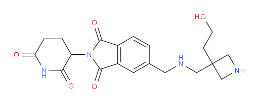 2-(2,6-dioxopiperidin-3-yl)-5-((((3-(2-hydroxyethyl)azetidin-3-yl)methyl)amino)methyl)isoindoline-1,3-dione