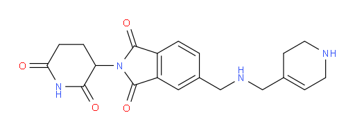 2-(2,6-dioxopiperidin-3-yl)-5-((((1,2,3,6-tetrahydropyridin-4-yl)methyl)amino)methyl)isoindoline-1,3-dione