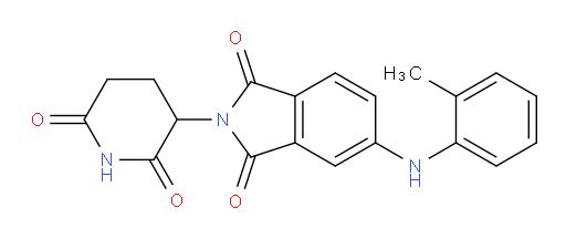 2-(2,6-dioxopiperidin-3-yl)-5-(o-tolylamino)isoindoline-1,3-dione
