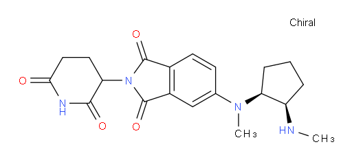 2-(2,6-dioxopiperidin-3-yl)-5-(methyl((1S,2R)-2-(methylamino)cyclopentyl)amino)isoindoline-1,3-dione