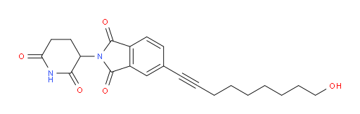 2-(2,6-dioxopiperidin-3-yl)-5-(9-hydroxynon-1-yn-1-yl)isoindoline-1,3-dione