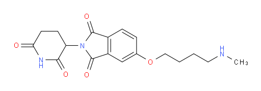 2-(2,6-dioxopiperidin-3-yl)-5-(4-(methylamino)butoxy)isoindoline-1,3-dione
