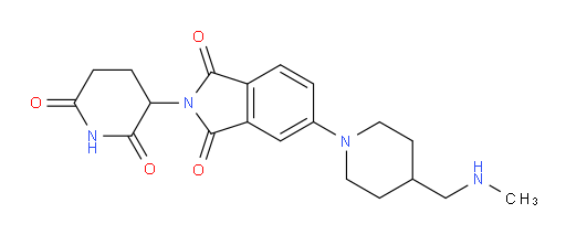 2-(2,6-dioxopiperidin-3-yl)-5-(4-((methylamino)methyl)piperidin-1-yl)isoindoline-1,3-dione