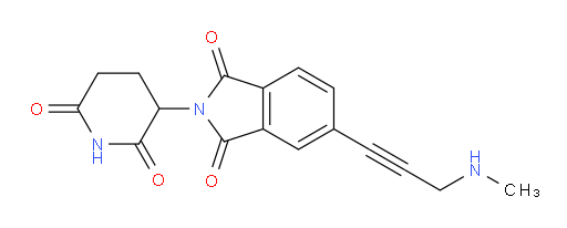 2-(2,6-dioxopiperidin-3-yl)-5-(3-(methylamino)prop-1-yn-1-yl)isoindoline-1,3-dione