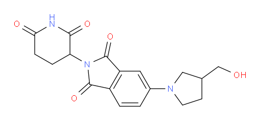 2-(2,6-dioxopiperidin-3-yl)-5-(3-(hydroxymethyl)pyrrolidin-1-yl)isoindoline-1,3-dione