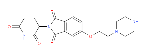 2-(2,6-dioxopiperidin-3-yl)-5-(2-(piperazin-1-yl)ethoxy)isoindoline-1,3-dione