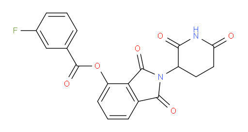 2-(2,6-dioxopiperidin-3-yl)-1,3-dioxoisoindolin-4-yl 3-fluorobenzoate