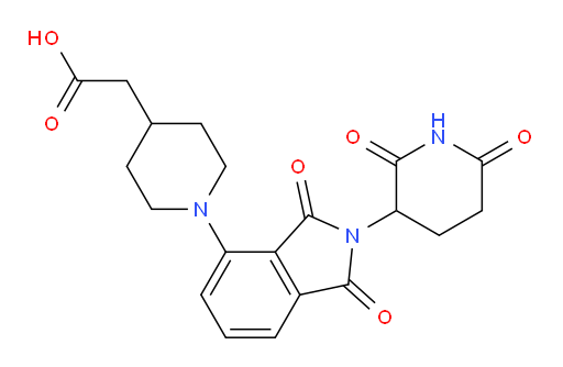 2-(1-(2-(2,6-dioxopiperidin-3-yl)-1,3-dioxoisoindolin-4-yl)piperidin-4-yl)acetic acid