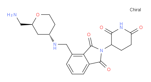 4-((((2S,4S)-2-(aminomethyl)tetrahydro-2H-pyran-4-yl)amino)methyl)-2-(2,6-dioxopiperidin-3-yl)isoindoline-1,3-dione