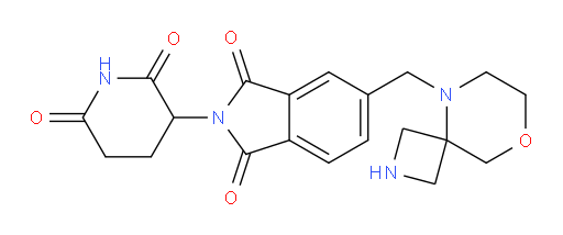 5-(8-oxa-2,5-diazaspiro[3.5]nonan-5-ylmethyl)-2-(2,6-dioxopiperidin-3-yl)isoindoline-1,3-dione