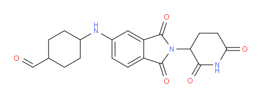4-((2-(2,6-dioxopiperidin-3-yl)-1,3-dioxoisoindolin-5-yl)amino)cyclohexanecarbaldehyde