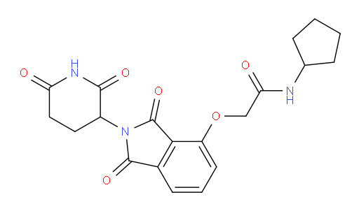 N-cyclopentyl-2-((2-(2,6-dioxopiperidin-3-yl)-1,3-dioxoisoindolin-4-yl)oxy)acetamide