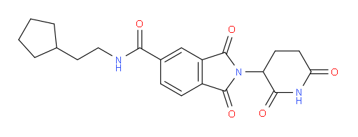 N-(2-cyclopentylethyl)-2-(2,6-dioxopiperidin-3-yl)-1,3-dioxoisoindoline-5-carboxamide