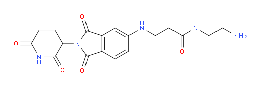 N-(2-aminoethyl)-3-((2-(2,6-dioxopiperidin-3-yl)-1,3-dioxoisoindolin-5-yl)amino)propanamide